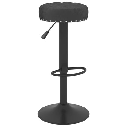 vidaXL Tabourets de bar lot de 2 noir velours