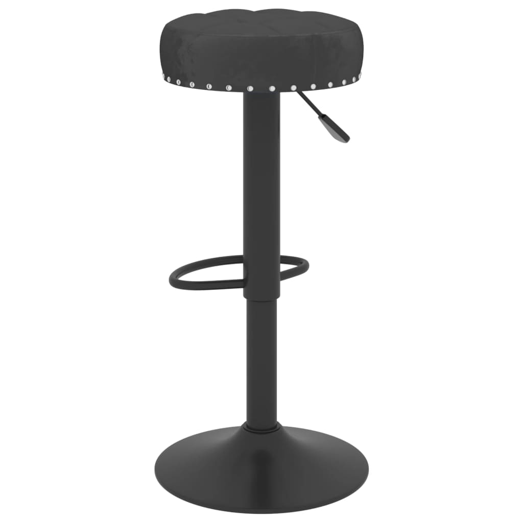 vidaXL Tabourets de bar lot de 2 noir velours