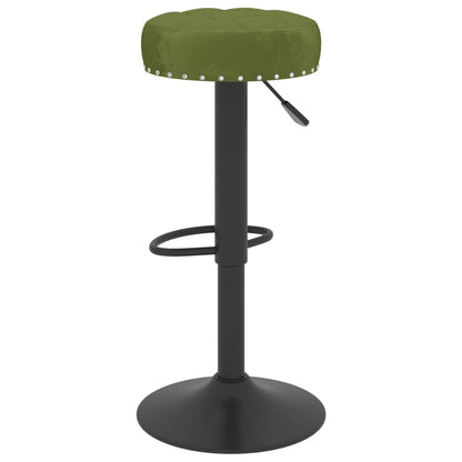 Tabourets de bar lot de 2 vert clair velours