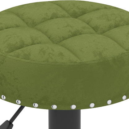 Tabourets de bar lot de 2 vert clair velours