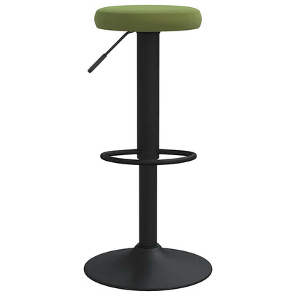 Tabourets de bar lot de 2 vert clair velours