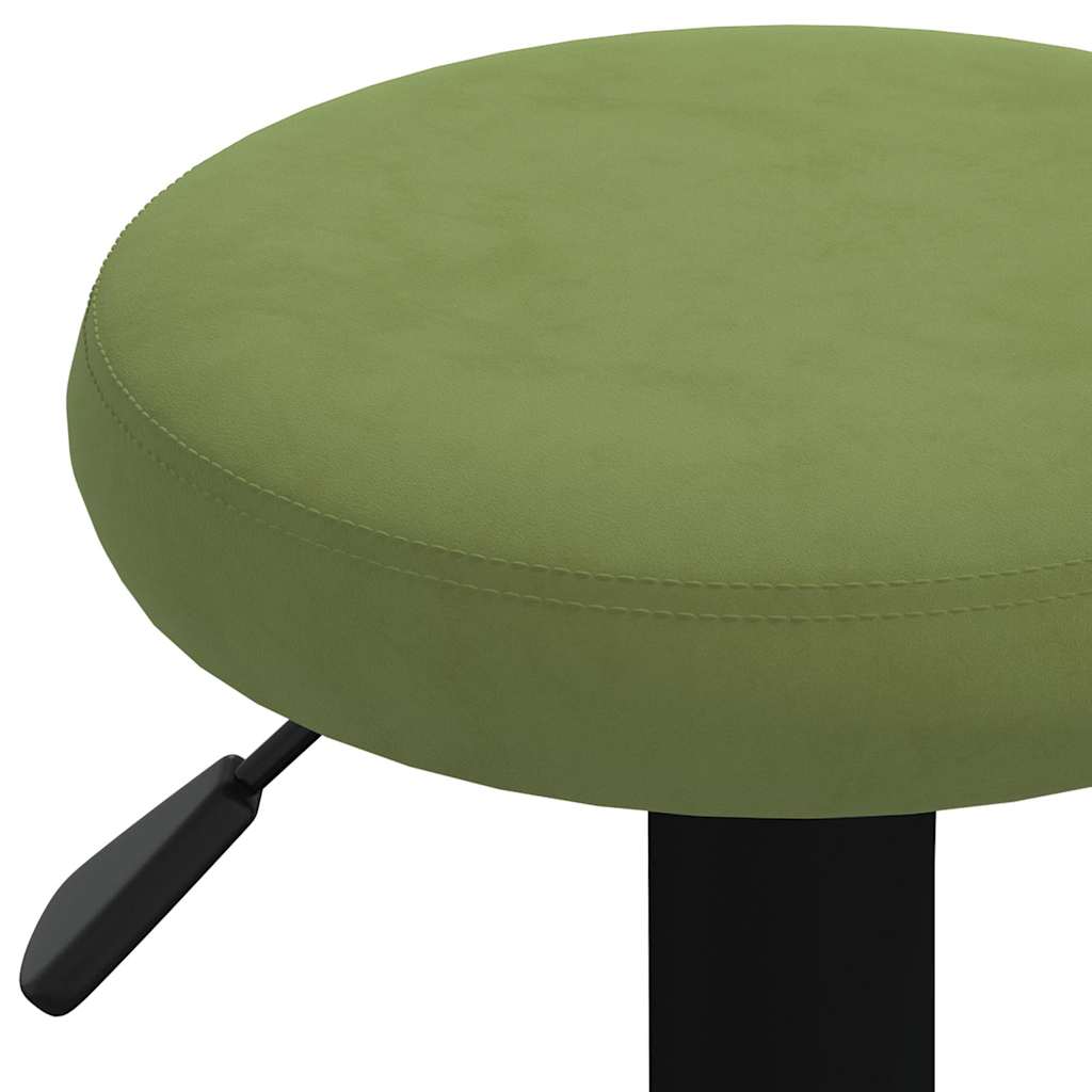 Tabourets de bar lot de 2 vert clair velours