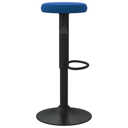 Tabourets de bar lot de 2 bleu velours