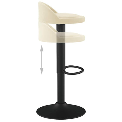 Tabouret de bar Crème Velours