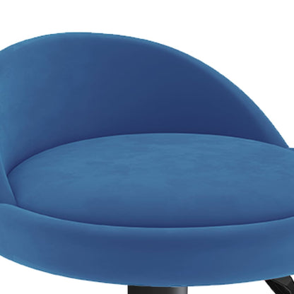 Tabourets de bar lot de 2 bleu velours