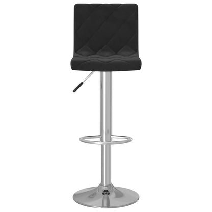 Tabourets de bar lot de 2 noir velours