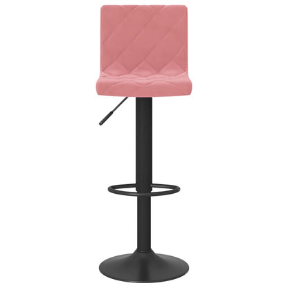 Tabourets de bar lot de 2 rose velours