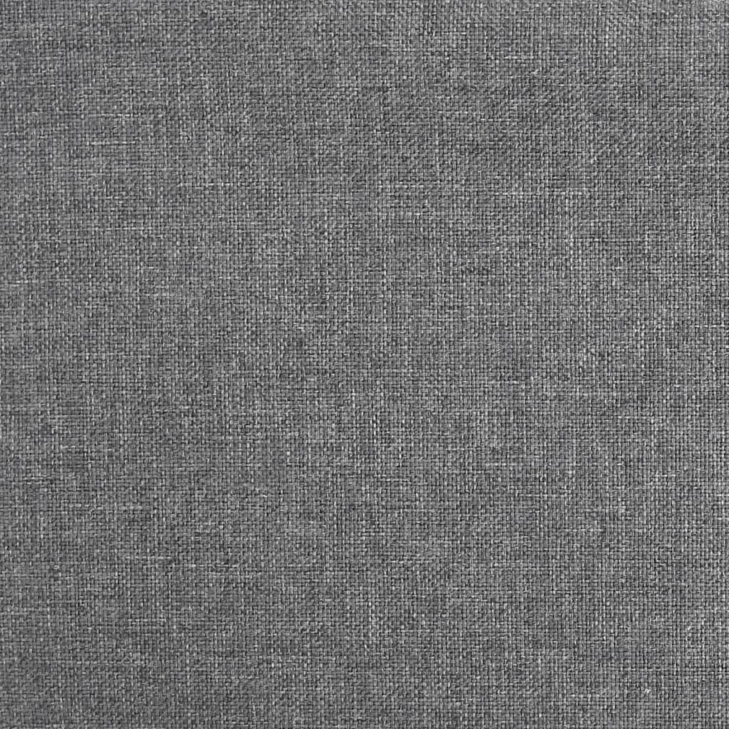 Tabourets de bar lot de 2 gris clair tissu