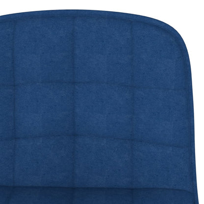 Tabourets de bar lot de 2 bleu tissu