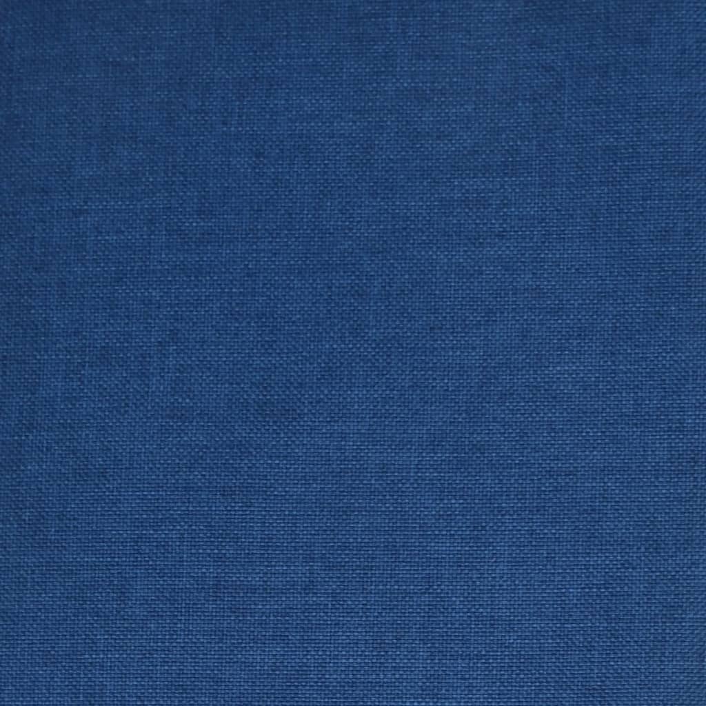 Tabourets de bar lot de 2 bleu tissu