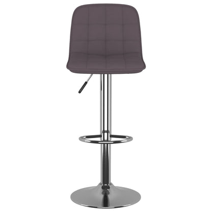 Tabourets de bar lot de 2 taupe tissu