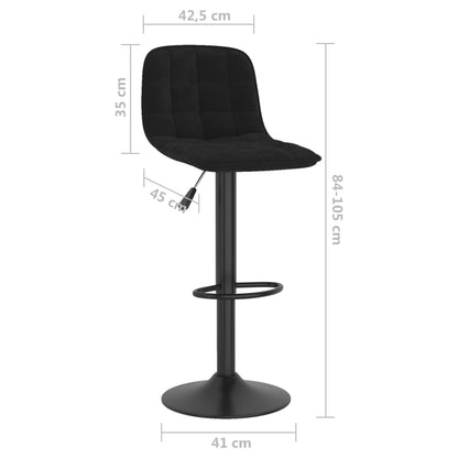 Tabouret de bar Noir Velours