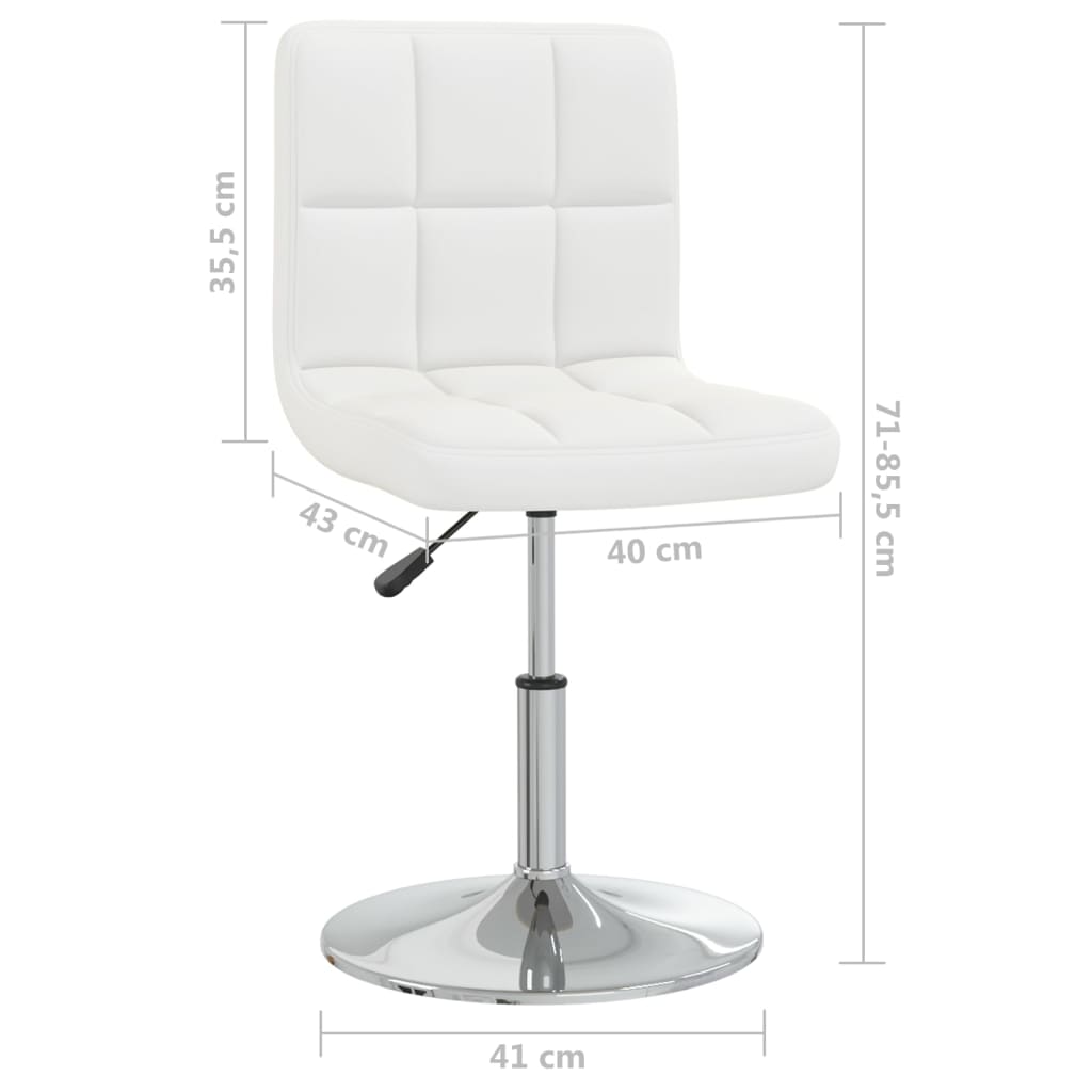 Tabouret de bar Blanc Similicuir