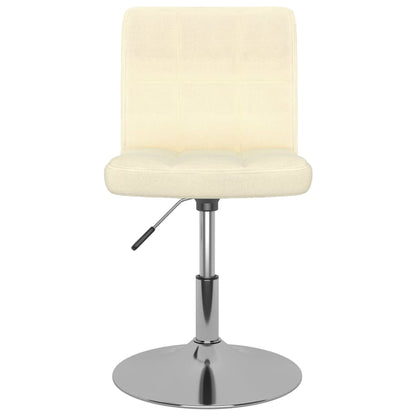 Tabouret de bar pivotant Crème Tissu