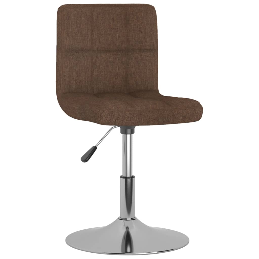 Tabouret de bar pivotant Marron Tissu