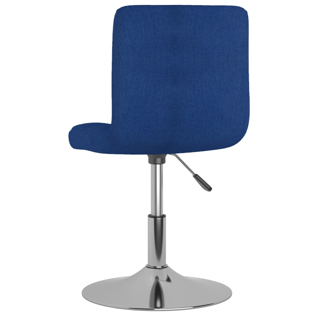 Tabouret de bar pivotant Bleu Tissu