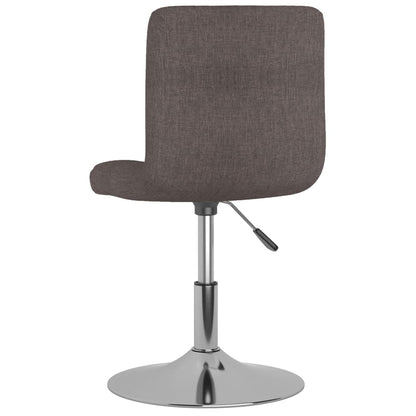 Tabouret de bar pivotant Taupe Tissu