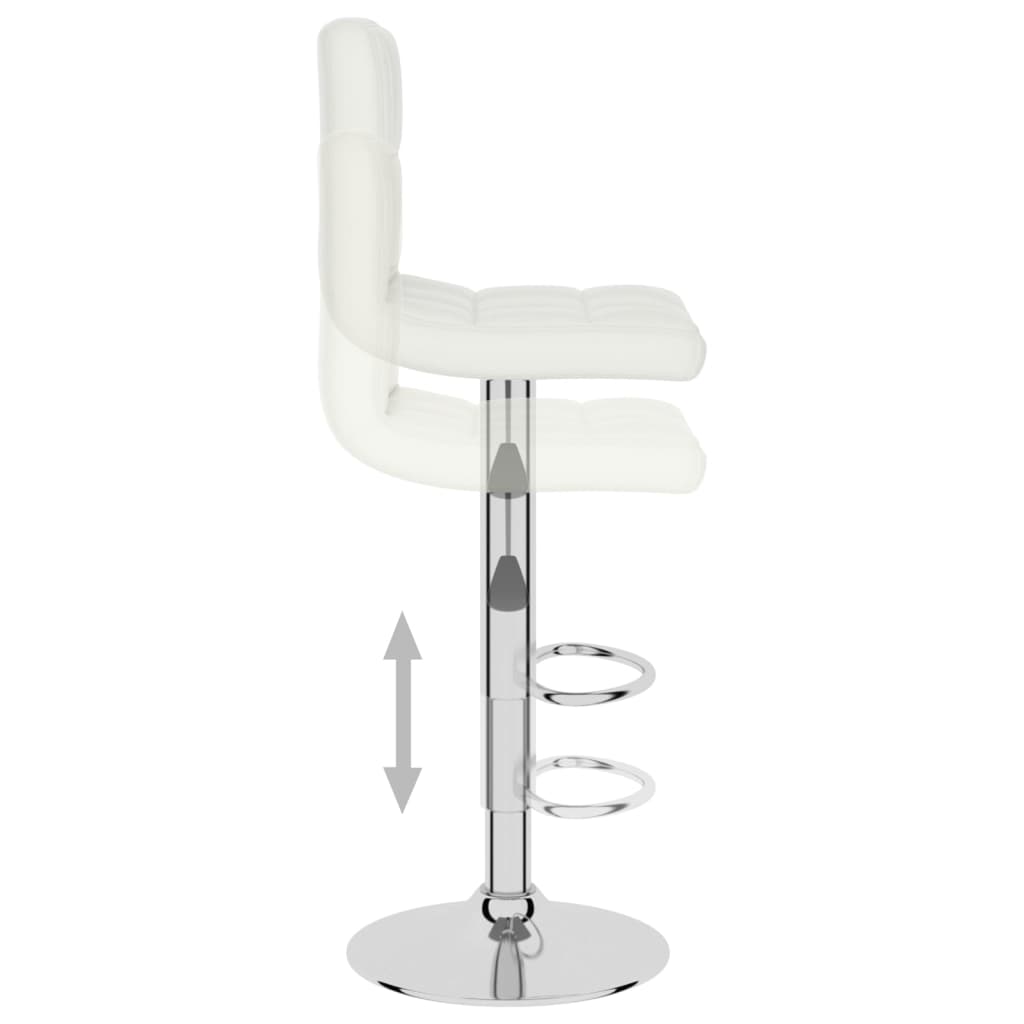 Tabouret de bar Blanc Similicuir