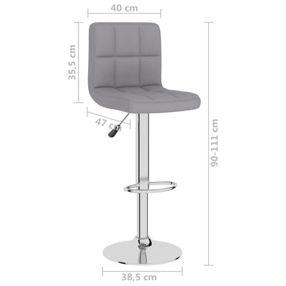 Tabouret de bar Gris clair Tissu