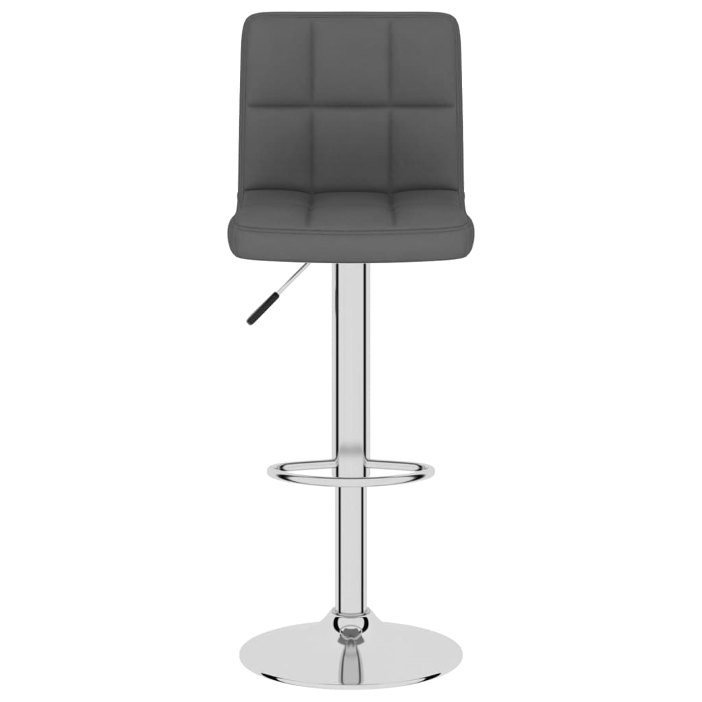 Tabouret de bar Gris foncé Tissu