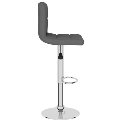 Tabouret de bar Gris foncé Tissu