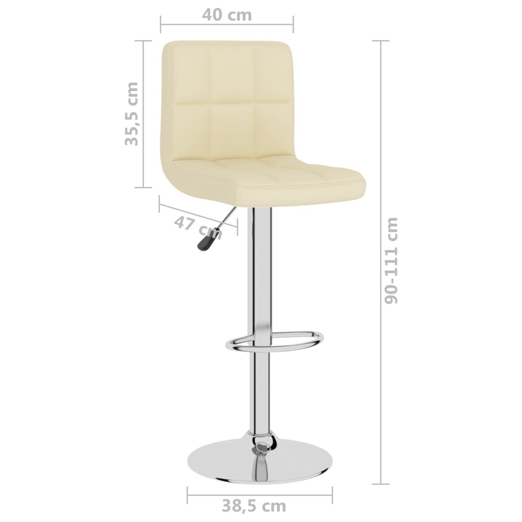 Tabouret de bar Crème Tissu