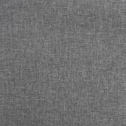 Tabourets de bar lot de 2 gris clair tissu