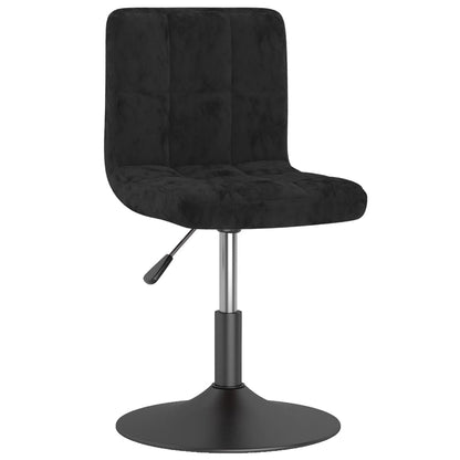 Tabouret de bar pivotant noir velours