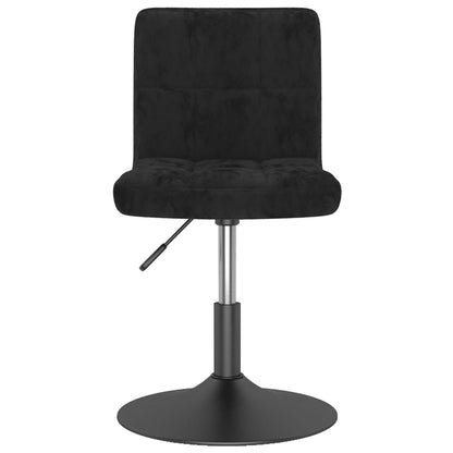 Tabouret de bar pivotant noir velours