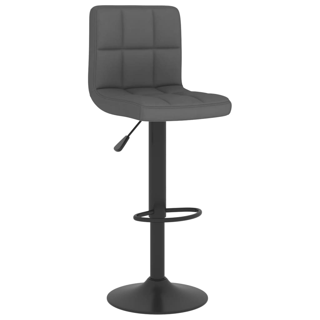 Tabouret de bar Gris foncé Tissu