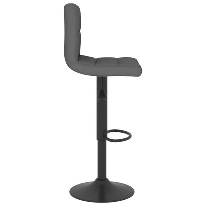 Tabouret de bar Gris foncé Tissu