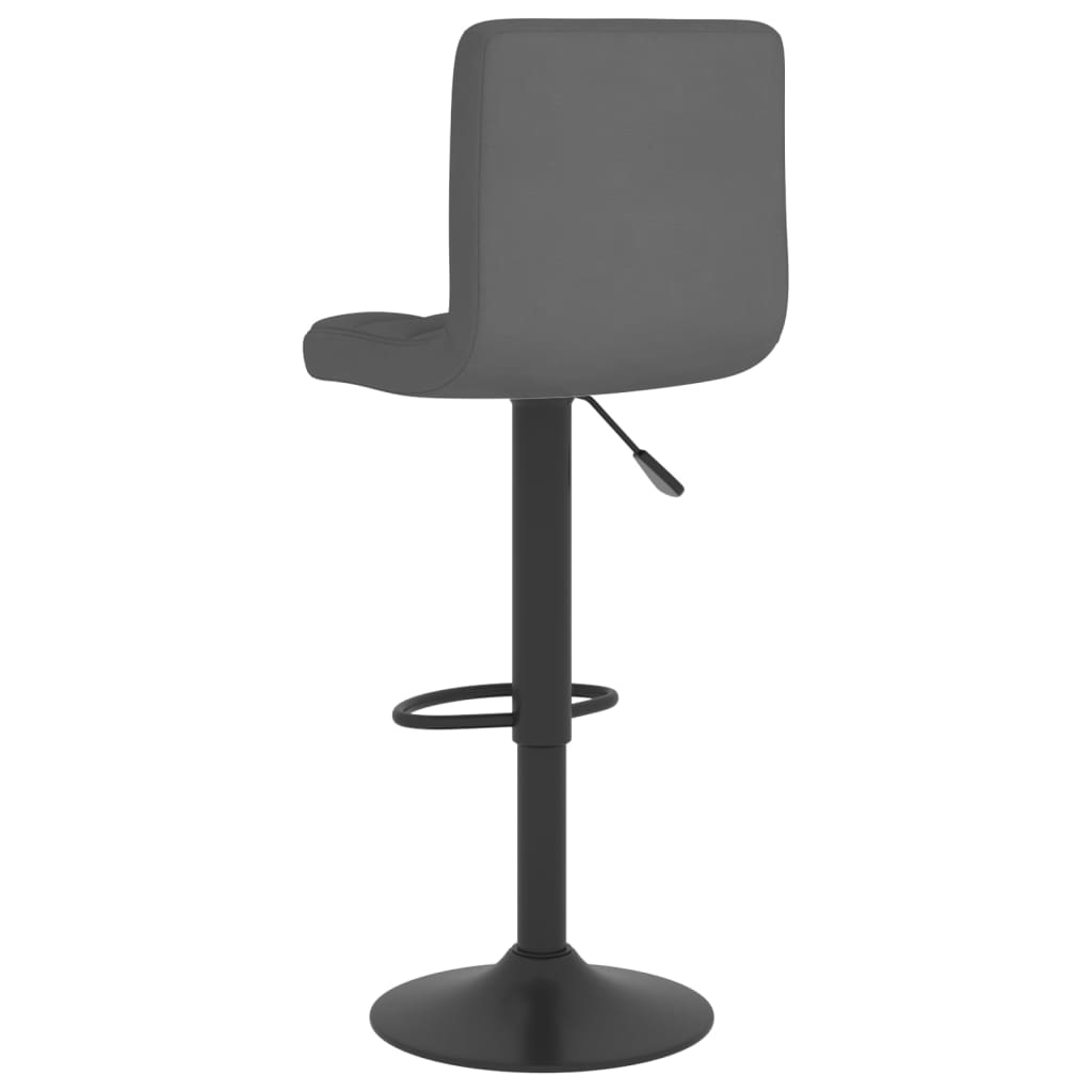 Tabouret de bar Gris foncé Tissu