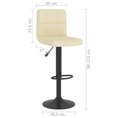 Tabouret de bar Crème Tissu