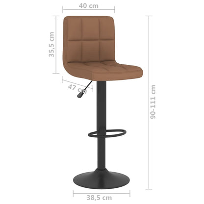 Tabouret de bar Marron Tissu