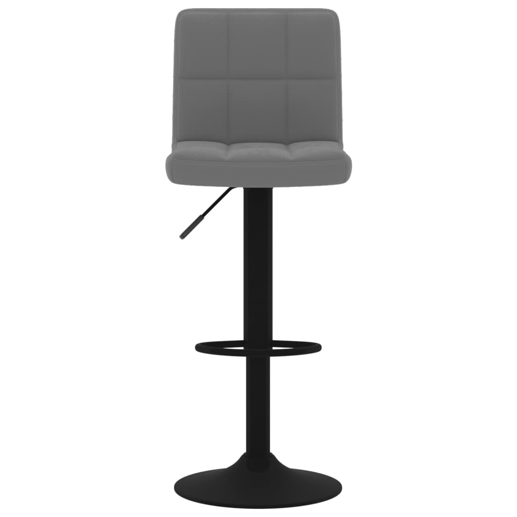 Tabouret de bar Gris foncé Velours