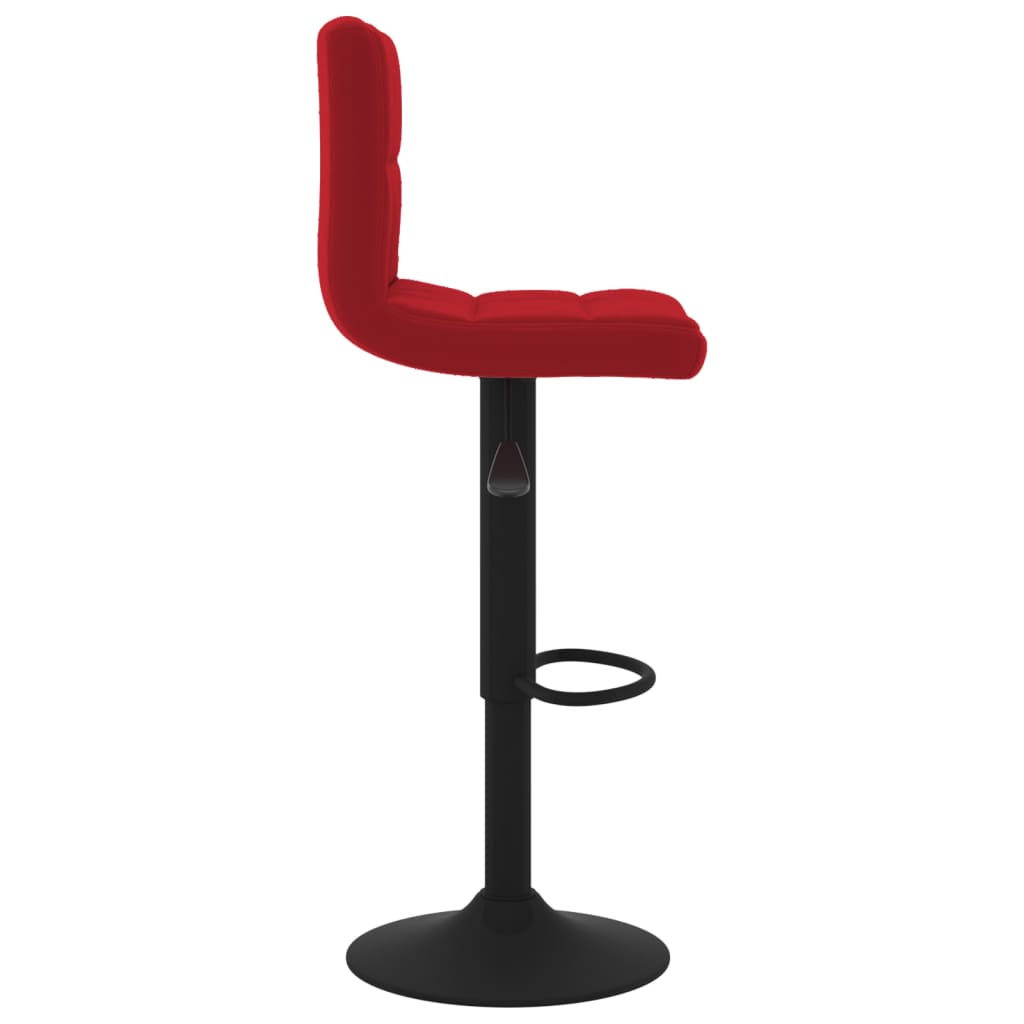 Tabouret de bar Rouge bordeaux Velours