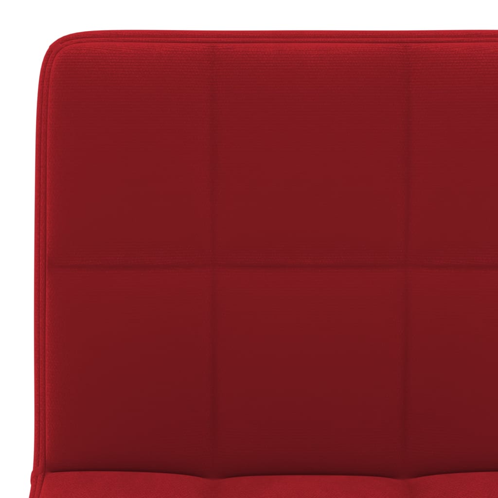 Tabouret de bar Rouge bordeaux Velours