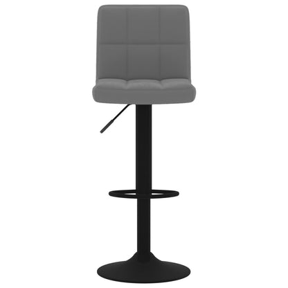 Tabourets de bar lot de 2 gris foncé velours