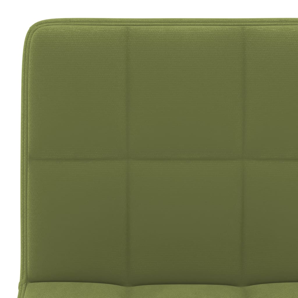 Tabourets de bar lot de 2 vert clair velours