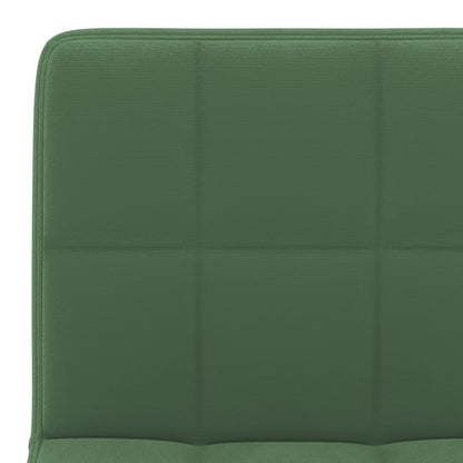 Tabourets de bar lot de 2 vert foncé velours