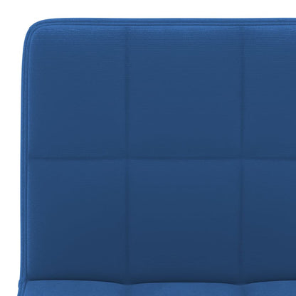 Tabourets de bar lot de 2 bleu velours