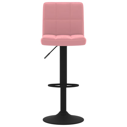 Tabourets de bar lot de 2 rose velours