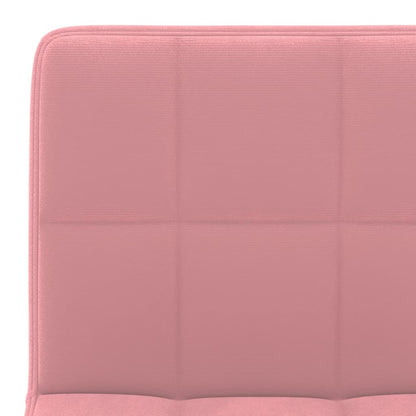 Tabourets de bar lot de 2 rose velours