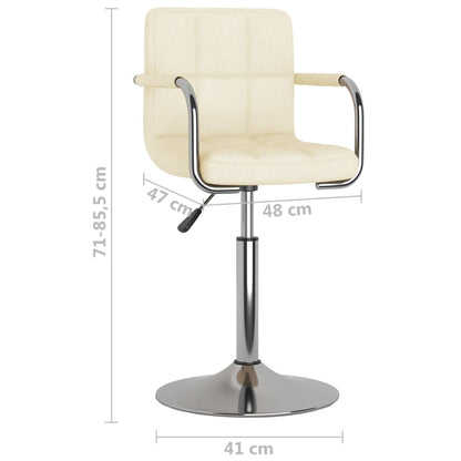 Tabouret de bar Crème Tissu