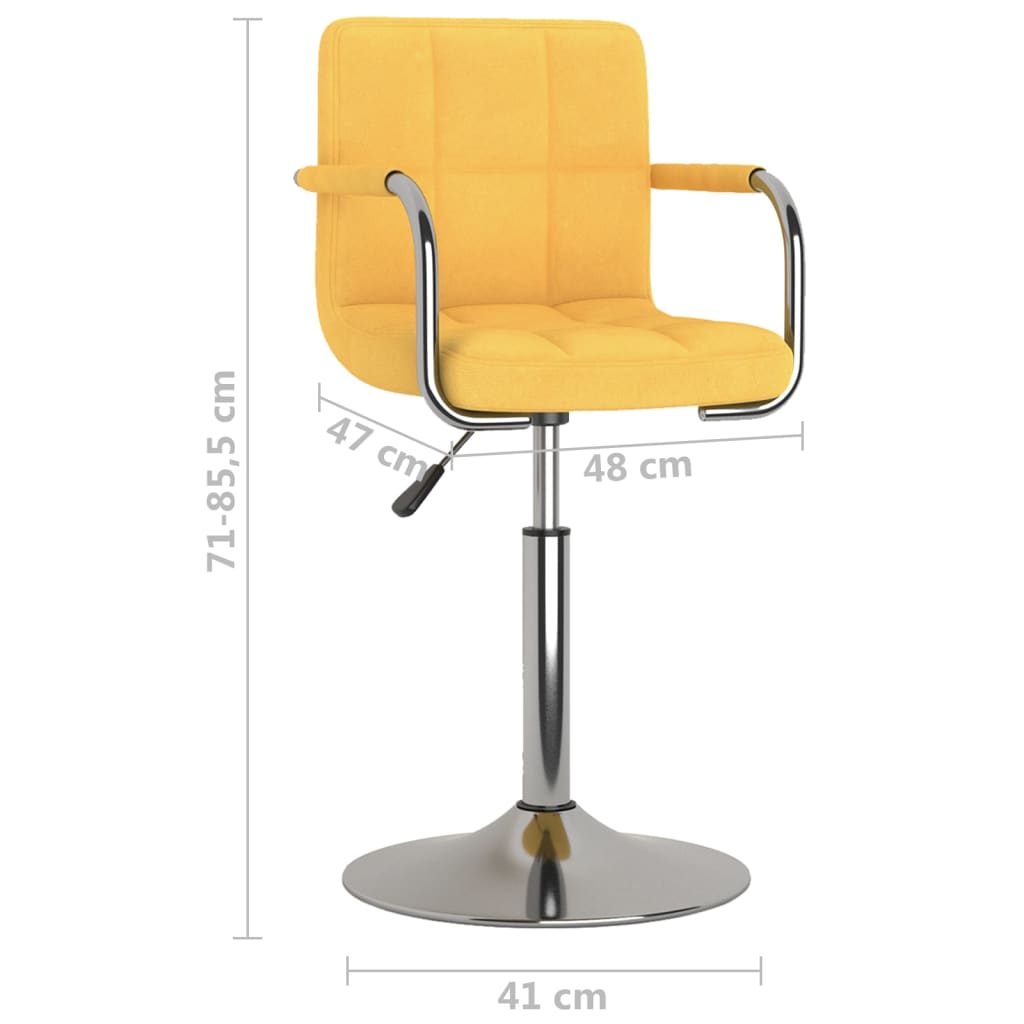 Tabouret de bar Jaune Tissu