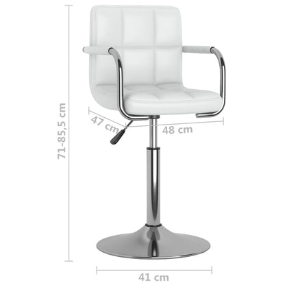 Tabouret de bar Blanc Similicuir