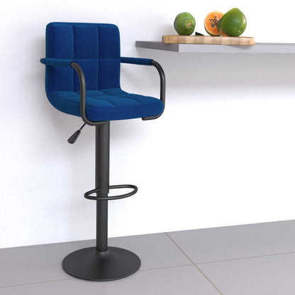 Tabouret de bar Bleu Tissu