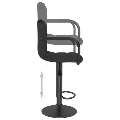 Tabouret de bar Noir Tissu