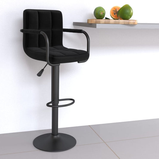 Tabouret de bar Noir Tissu