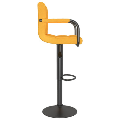 Tabouret de bar Jaune moutarde Tissu